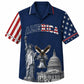 USA 250th Anniversary Wide Hawaiian Shirt- America Landmark Print