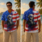 USA 250th Anniversary Wide Hawaiian Shirt - Cool Founding Father