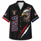 USA 250th Anniversary Wide Hawaiian Shirt- Eagle USA Claw Black