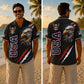 USA 250th Anniversary Wide Hawaiian Shirt - Eagle USA Claw Black