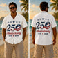 USA 250th Anniversary Wide Hawaiian Shirt - Stars Anniversary Print