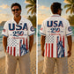 USA 250th Anniversary Wide Hawaiian Shirt - USA Liberty Anniversary