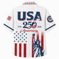 USA 250th Anniversary Wide Hawaiian Shirt- USA Liberty Anniversary