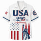 USA 250th Anniversary Wide Hawaiian Shirt- USA Liberty Anniversary