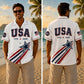 USA 250th Anniversary Wide Hawaiian Shirt - USA Shooting Star Brush
