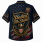 USA 250th Anniversary Wide Hawaiian Shirt - United We Stand Crest