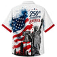 USA 250th Anniversary Wide Hawaiian Shirt- Watercolor Liberty Bell