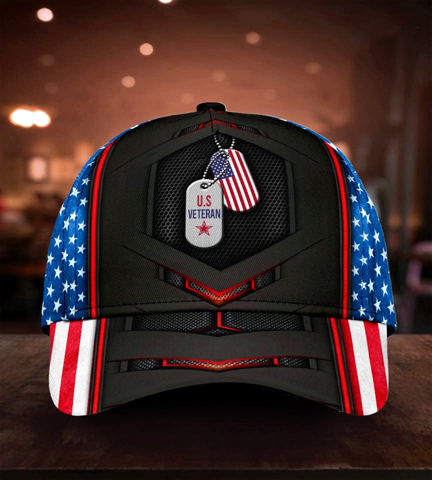 US Veteran Flag Carbon – Classic Cap