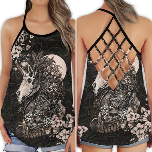 Unicorn Colorful Peaceful Night Style - Hollow Tank Top