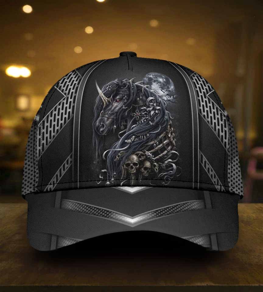 Unicorn Skull Fantasy Style – Classic Cap