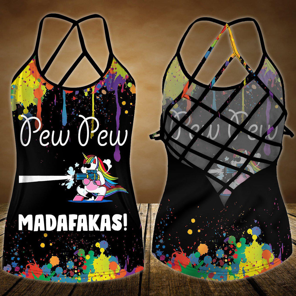 Unicorn Loves Color Loves Peaceful Limited Edition 1 – Hollow Tank Top