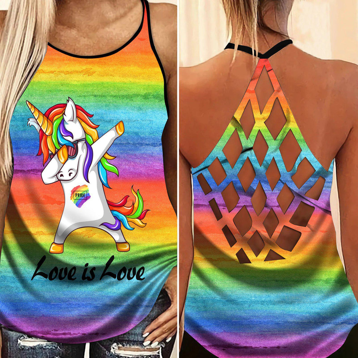 Unicorn Loves Color Loves Pride Limited Edition 4 – Hollow Tank Top