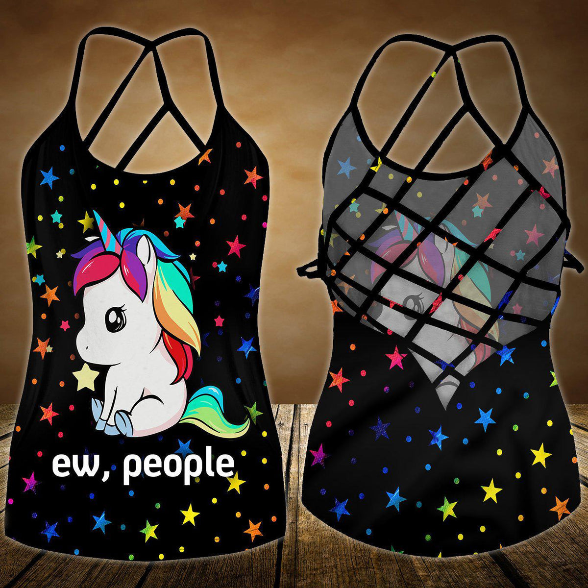 Unicorn Loves Color Loves Peaceful Limited Edition 9 – Hollow Tank Top