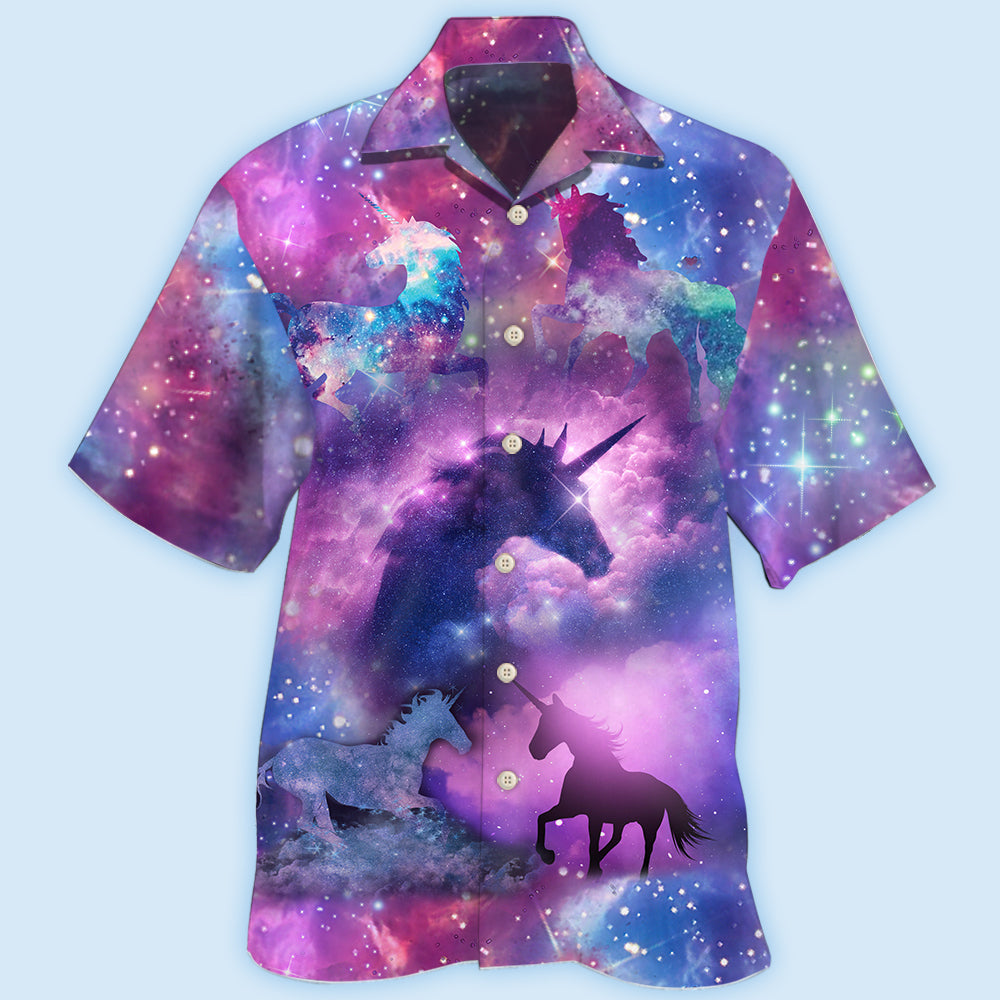 Unicorn Purple Galaxy Style – Hawaiian Shirt