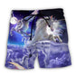 Fantasy Unicorn Dreamy Art Style – Beach Short