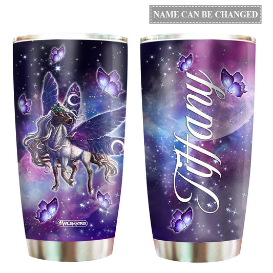 Butterfly Unicorn Love Butterfly Personalized 20 Oz Tumbler