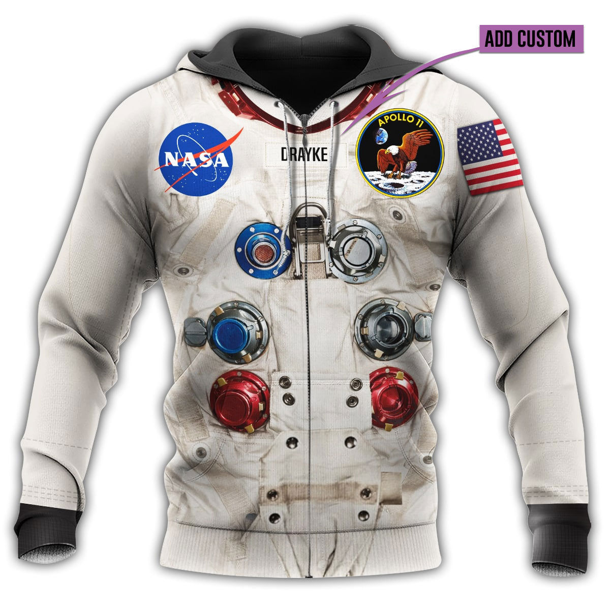 Astronaut Galaxy Space Personalized - 3D Hoodie