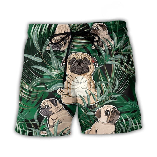 Pitbull Yoga Tropical Pose – Beach Short