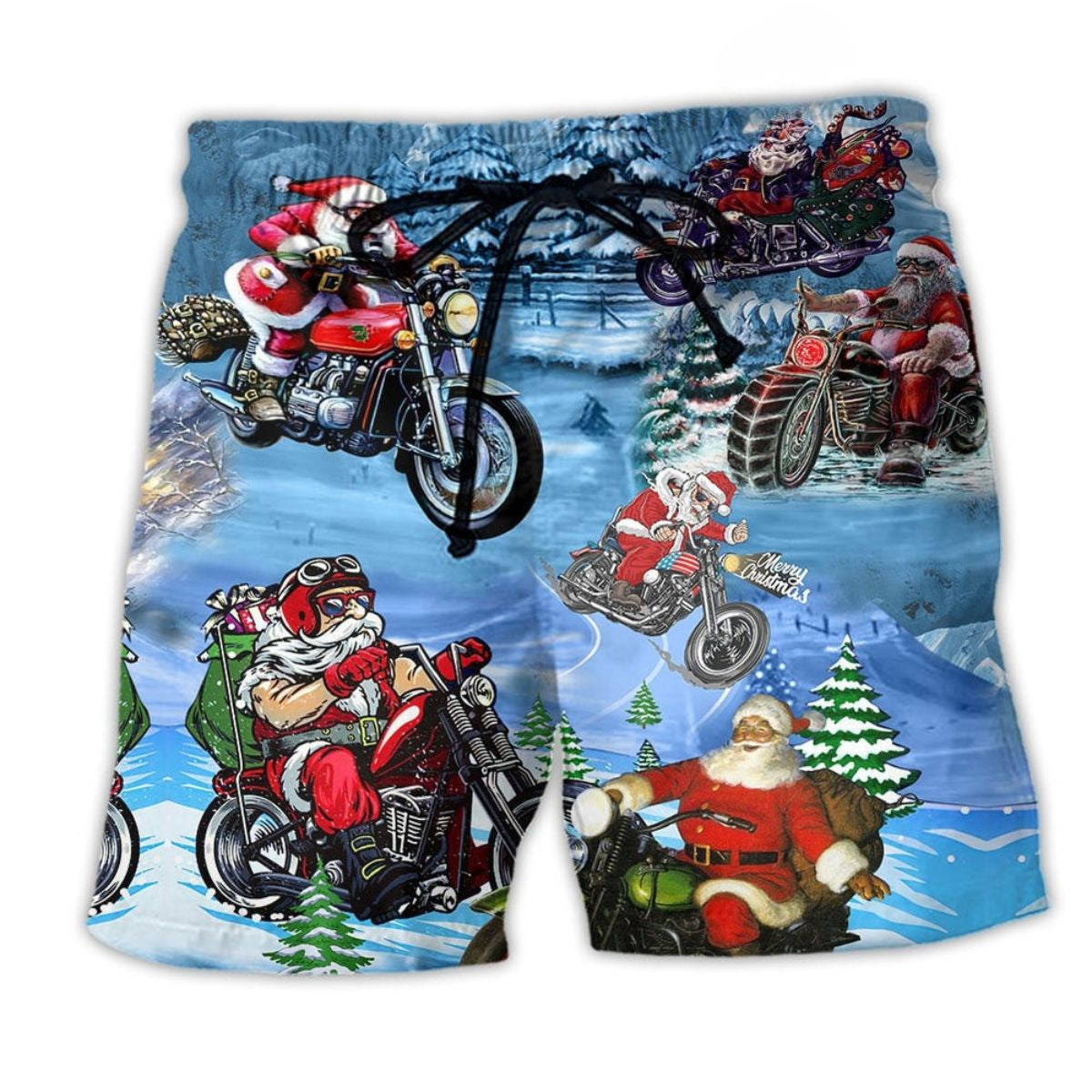 Christmas Driving With Santa – Beach Short