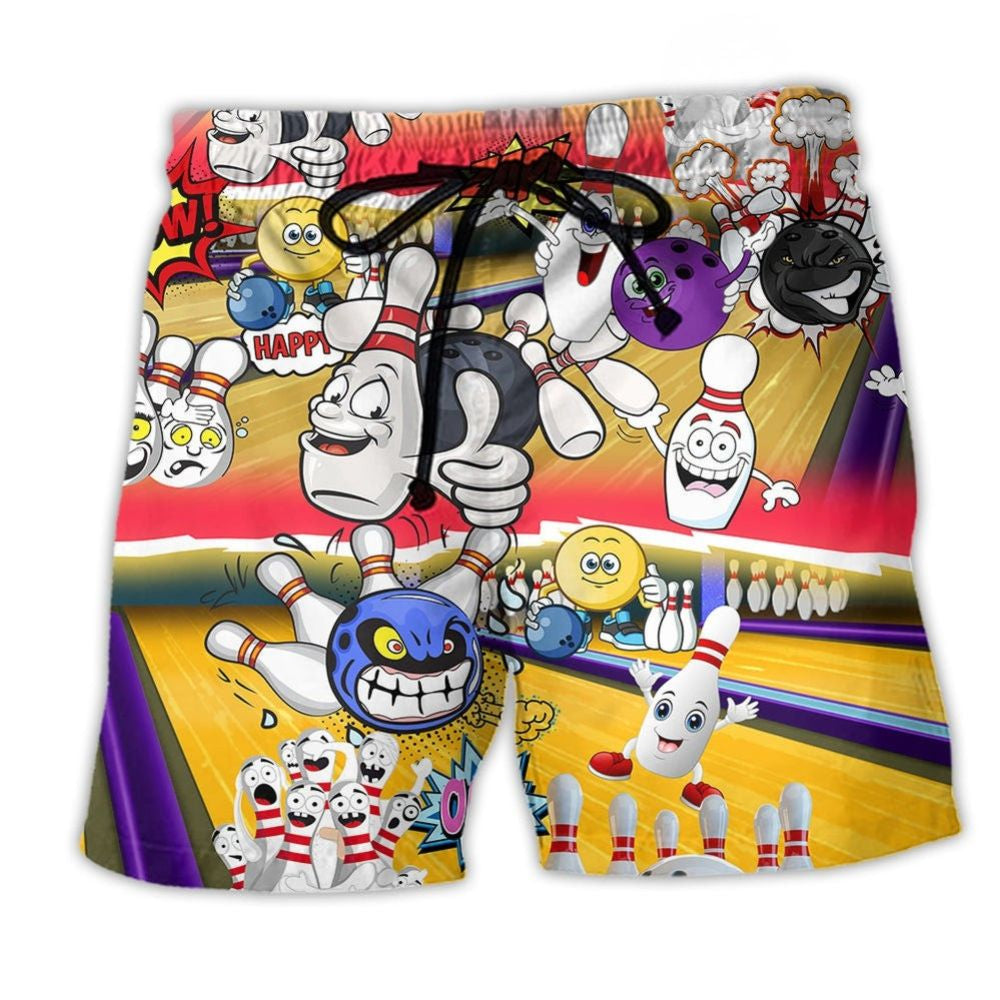 Bowling Split Happens Fun – Beach Short