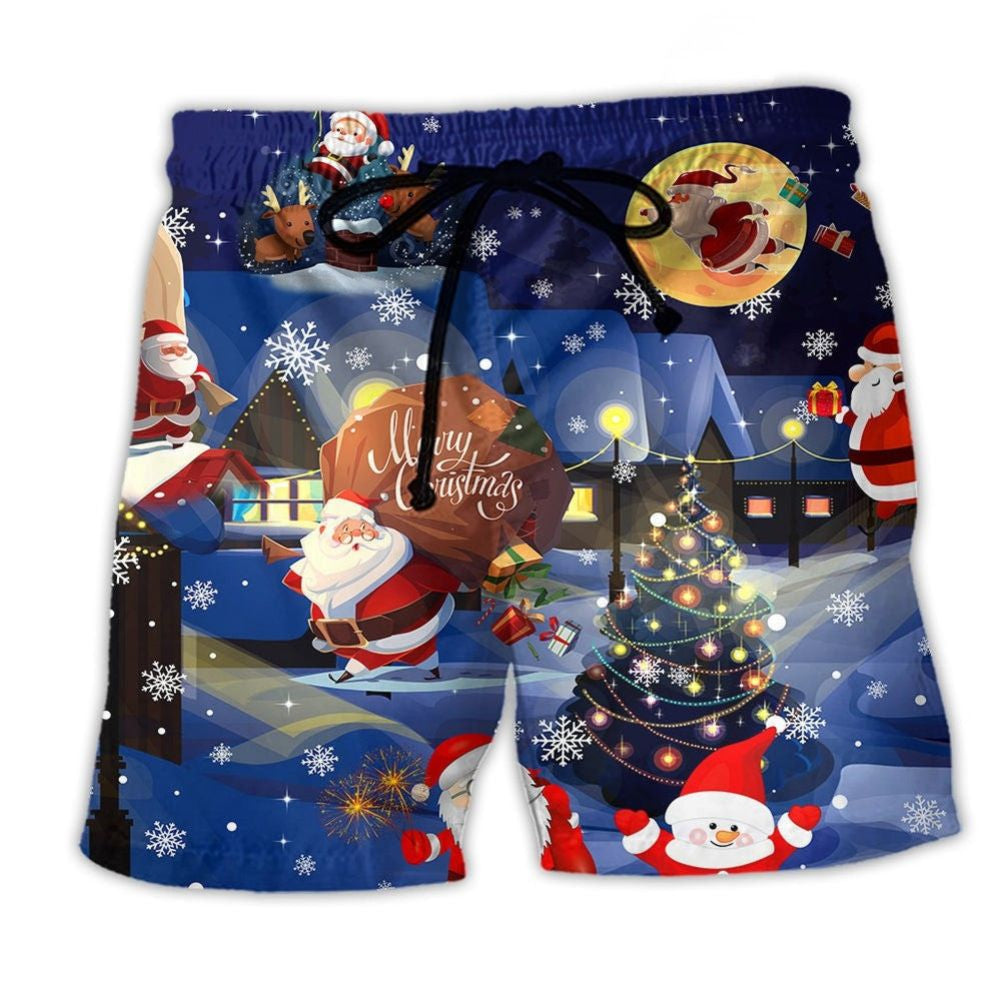 Christmas Santa And Gifts – Beach Short