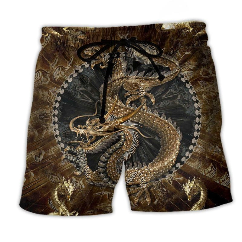 Dragon Love Life Cool Art – Beach Short