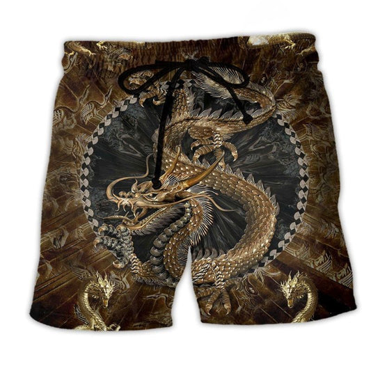 Dragon Love Life Cool Art – Beach Short
