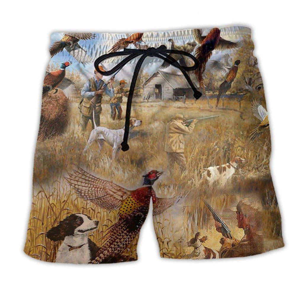 Hunting Pheasant Strong Style – Beach Short