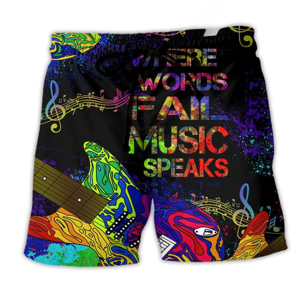 Music Speaks Beyond Words – Beach Short