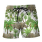 Rhino Strong Life Tropical Leaf Summer - Beach Short
