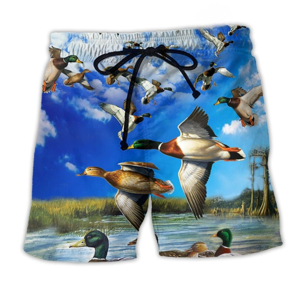 Duck Keep Freedom Wild – Beach Short