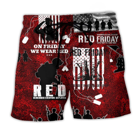 Veteran Red Friday Honor Style – Beach Short