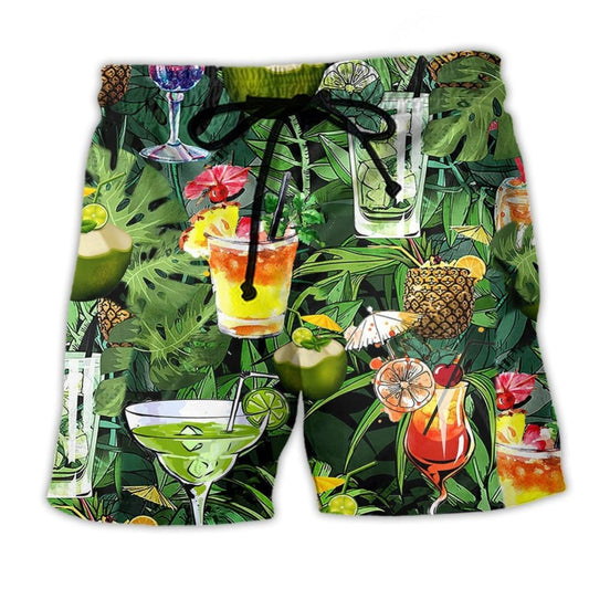 Cocktail And Fruit Summer Vibes – Beach Short
