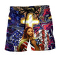 America And Faith Blessing – Beach Short