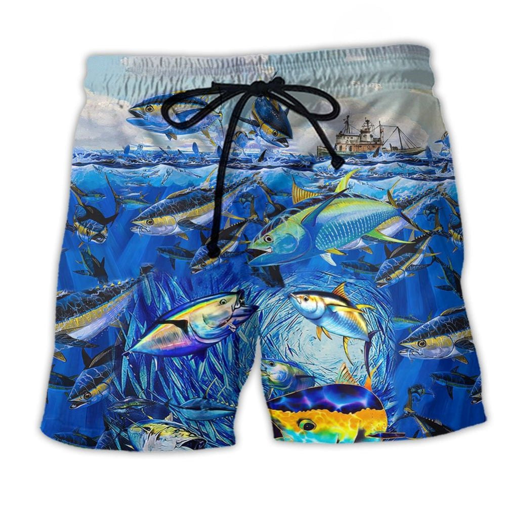 Fishing Ocean Love Forever – Beach Short