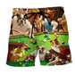Billiard Dogs Playing Pool – Beach Short