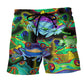 Frog And Mushroom Nature Love - Beach Short