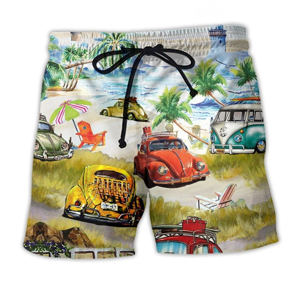 Car Love Summer Beach – Beach Short