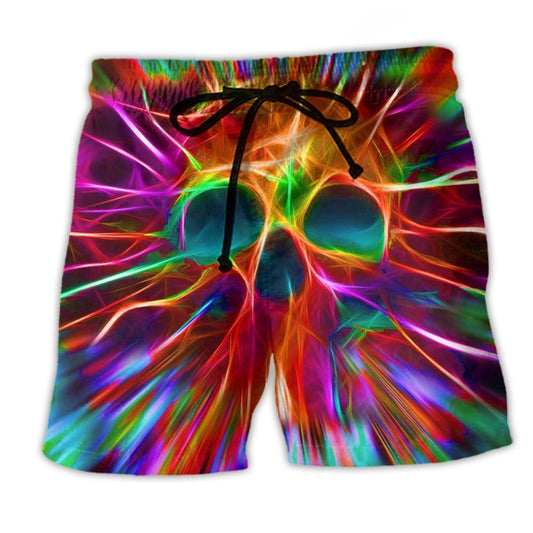 Skull Rainbow Love Colors – Beach Short
