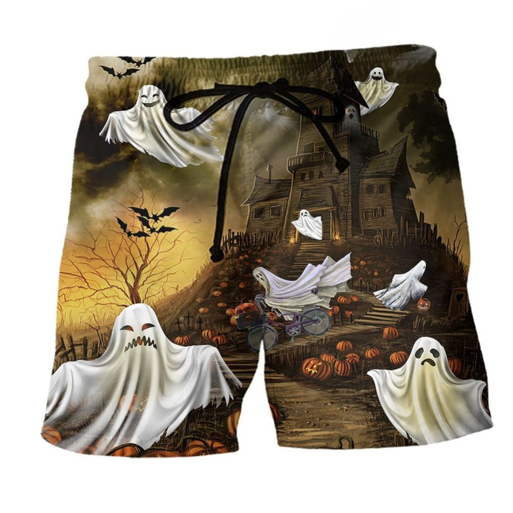 Halloween Ghost Night Fun - Beach Short