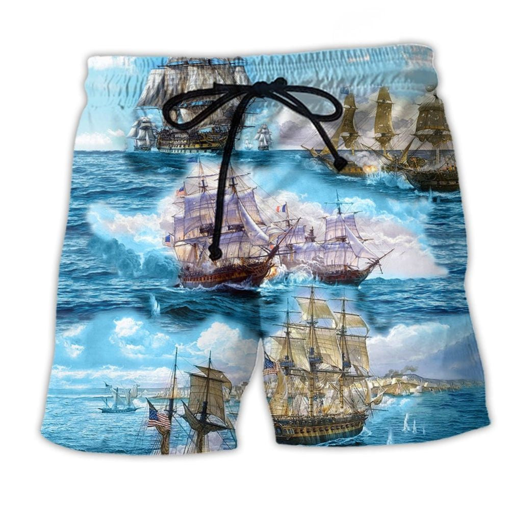 Sailing Go To The Sea – Beach Short