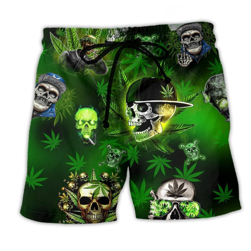 Skull Get High Fun Style – Beach Short
