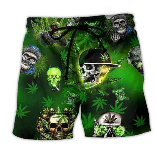 Skull Get High Fun Style – Beach Short