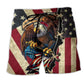 America Eagle Flag Freedom - Beach Short