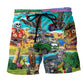 Tiki And Skull Summer Vibe - Beach Short