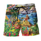 Airplane Hawaii Love Travel - Beach Short