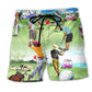 Golf Eat Sleep Golf Repeat Funny Things - Beach Short