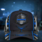 Police Blue Flag Carbon Pattern – Classic Cap