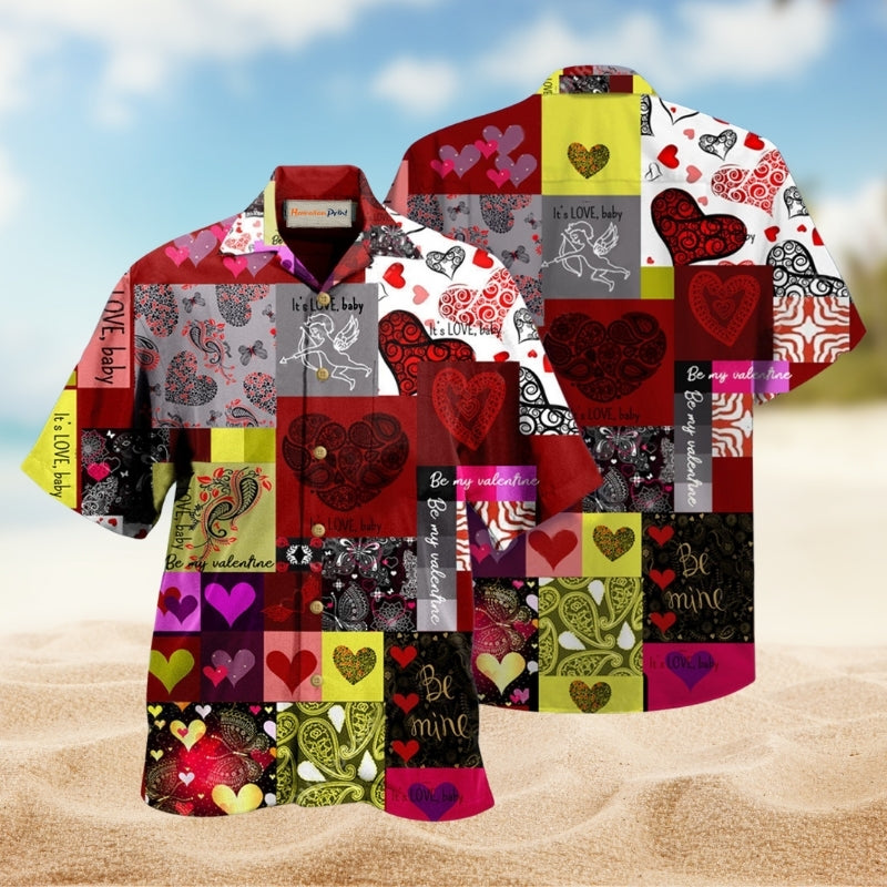 Valentine Beautiful Heart Paisley Limited Edition – Hawaiian Shirt