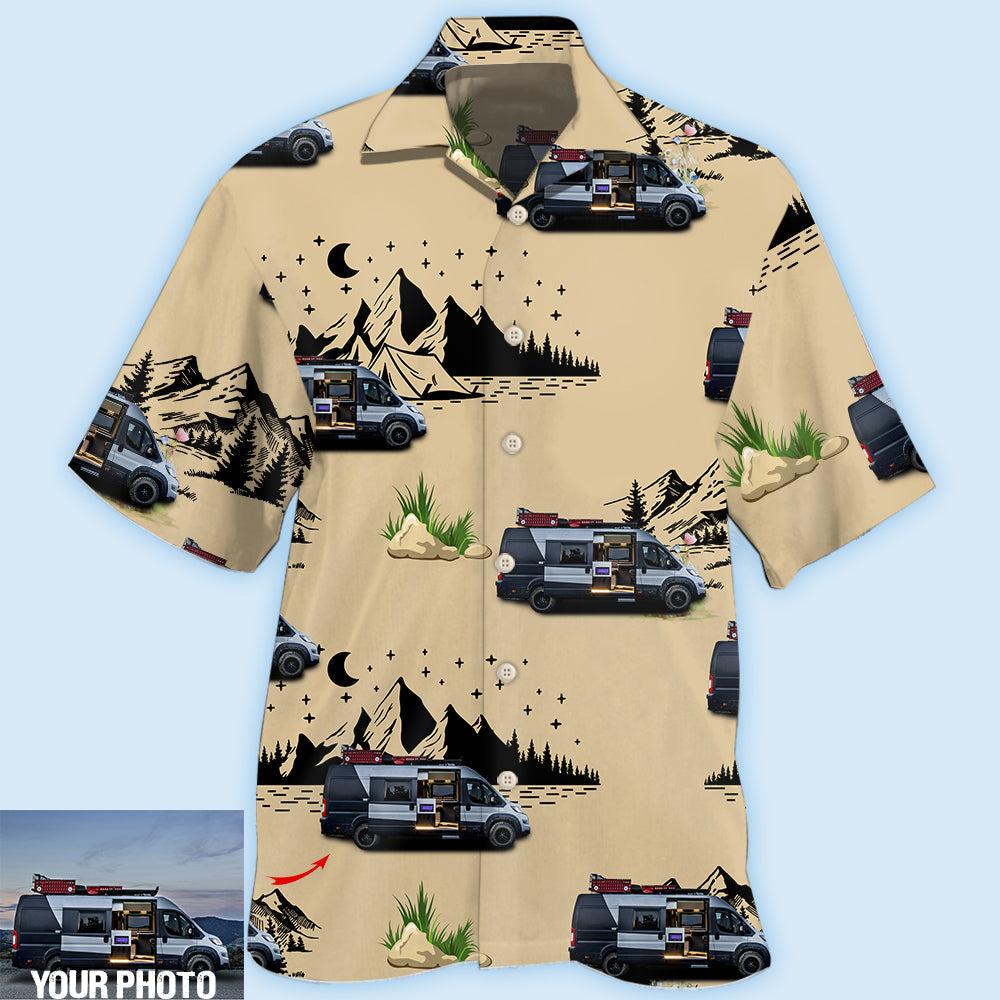 Camping Van Outdoor Life Photo Style – Hawaiian Shirt